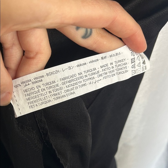 Zara Sleek Black Satin Camisole - Picture 6 of 7